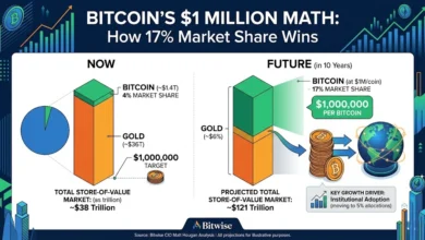 Bitwise CIO Matt Hougan: Why a 17% Market Share Drives Bitcoin to $1M