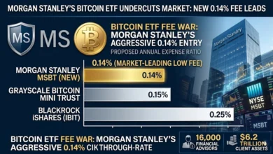 Morgan Stanley Files for Spot Bitcoin ETF With Market-Lowest 0.14% Fee