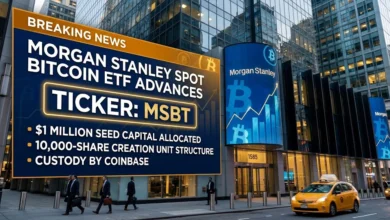Morgan Stanley's MSBT Bitcoin ETF Backed by $1M Seed Capital