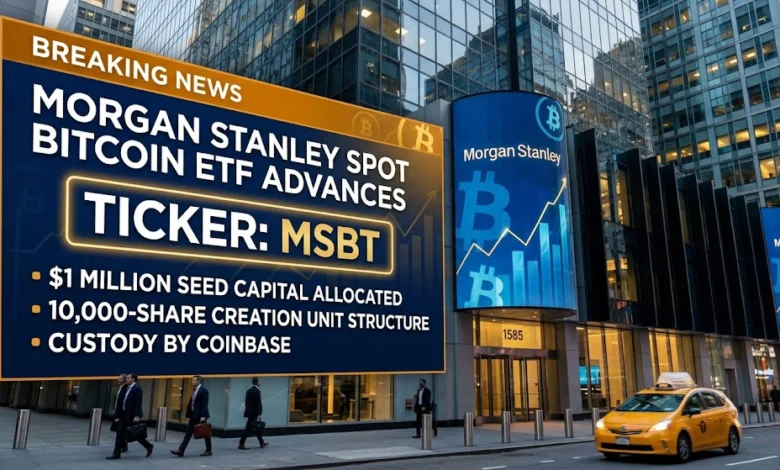 Morgan Stanley's MSBT Bitcoin ETF Backed by $1M Seed Capital