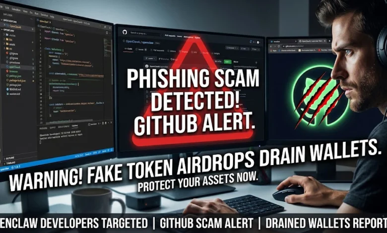 OpenClaw Developers Targeted in GitHub Phishing Scam & Fake Crypto Airdrop