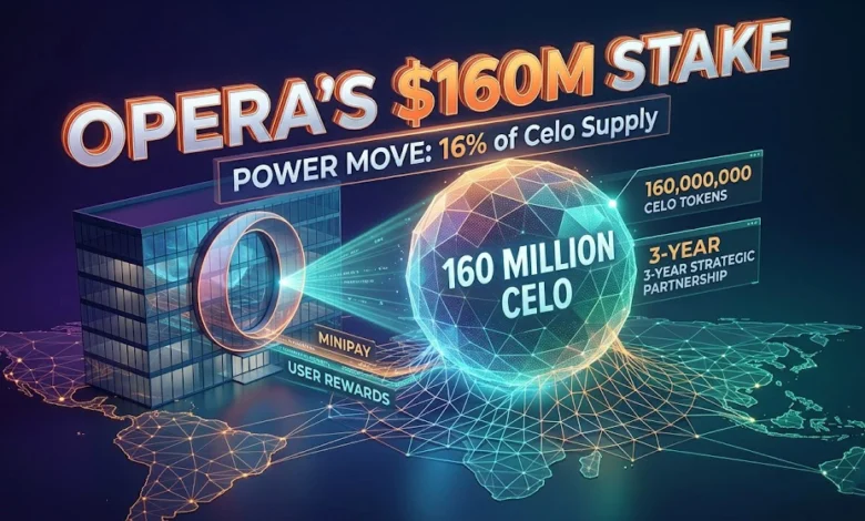 Opera Proposes Massive 160M CELO Token Deal to Fuel MiniPay Expansion