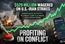 Polymarket Hits $529M on U.S.-Iran Bets Amid Insider Trading Fears