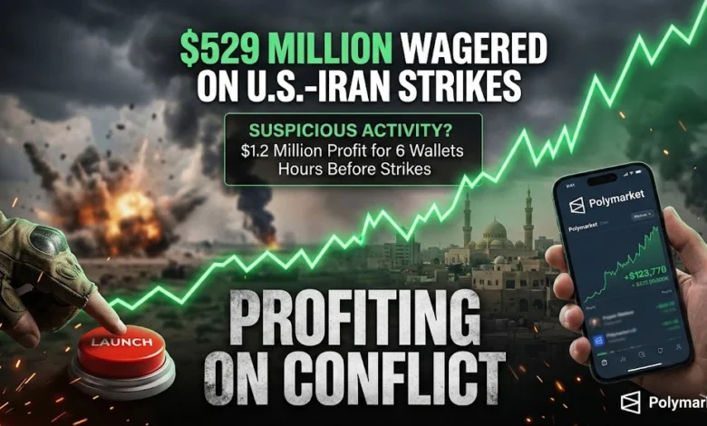 Polymarket Hits $529M on U.S.-Iran Bets Amid Insider Trading Fears