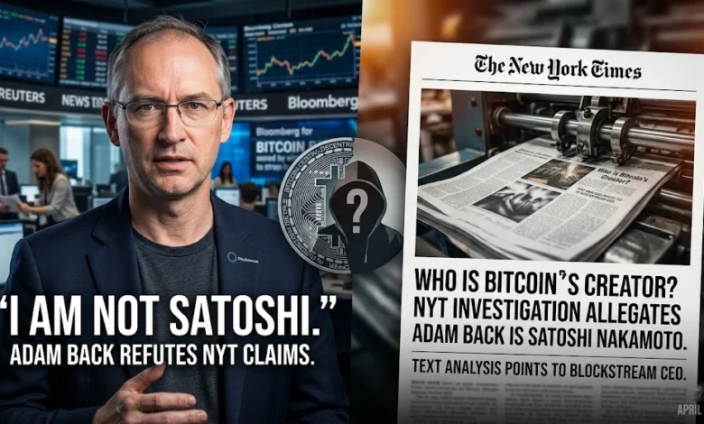 Adam Back Denies NYT Report Alleging He Is Satoshi Nakamoto