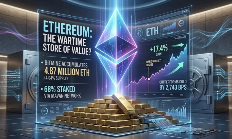 Bitmine Accumulates 4.87 Million ETH; Tom Lee Labels Ethereum a 'Wartime Store of Value'