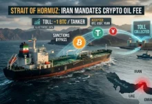 Iran Imposes Crypto Transit Toll on Strait of Hormuz Oil Shipping