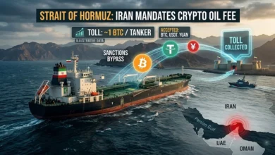 Iran Imposes Crypto Transit Toll on Strait of Hormuz Oil Shipping