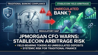 JPMorgan CFO: Yield-Bearing Stablecoins Pose 'Regulatory Arbitrage' Risk