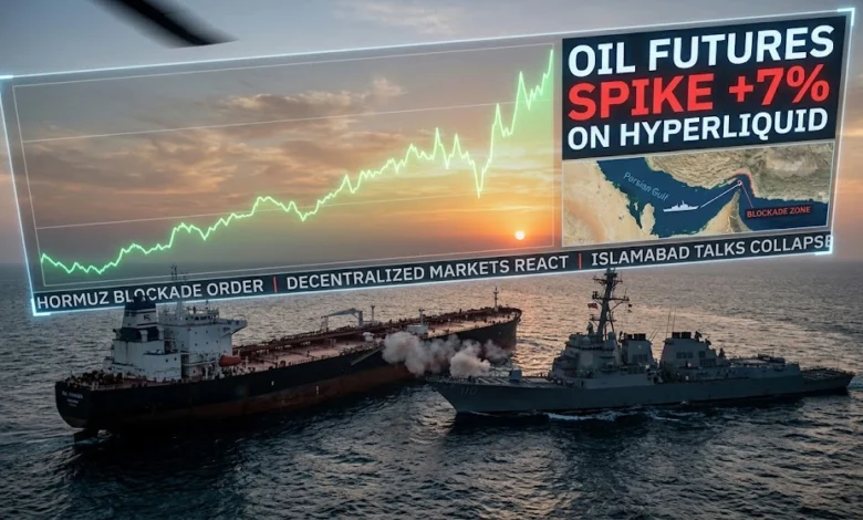 Oil Futures Spike 7% on Hyperliquid After Hormuz Blockade