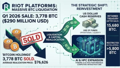 Riot Platforms Sells $290M in Bitcoin During Q1 Amid Sector Pivot to AI
