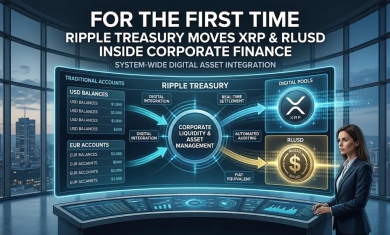 Ripple Treasury Adds XRP and RLUSD to Corporate Finance Platform