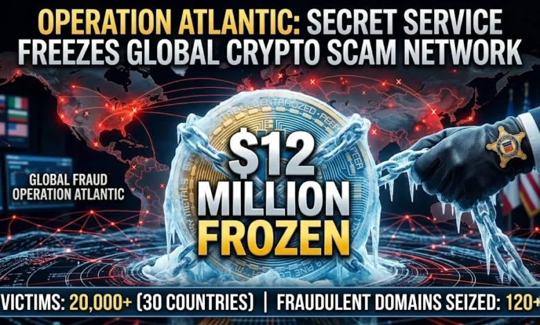 U.S. Secret Service Freezes $12M in Global Crypto Phishing Crackdown