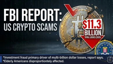 US Crypto Scam Losses Hit $11.3 Billion in 2025: FBI Report