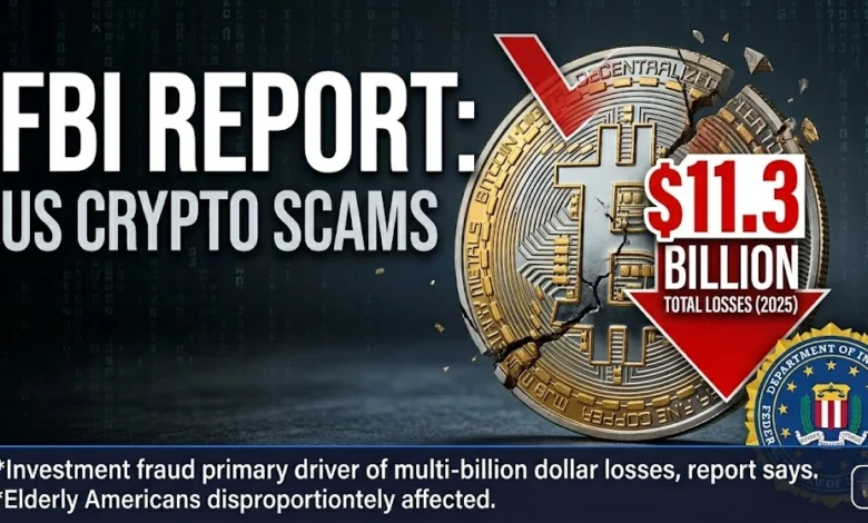 US Crypto Scam Losses Hit $11.3 Billion in 2025: FBI Report