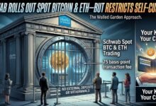 Charles Schwab Rolls Out Spot Bitcoin and Ethereum Trading But Restricts Self-Custody