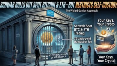 Charles Schwab Rolls Out Spot Bitcoin and Ethereum Trading But Restricts Self-Custody