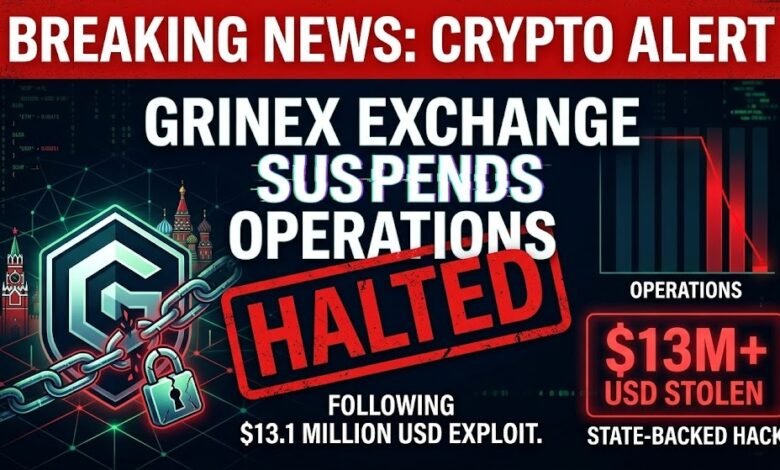 Russia-Linked Grinex Crypto Exchange Halted After $13M State-Backed Hack