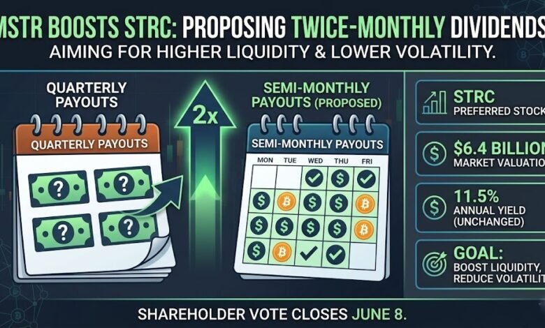 Strategy (MSTR) Proposes Semi-Monthly Dividends for $6.4B STRC Preferred Stock