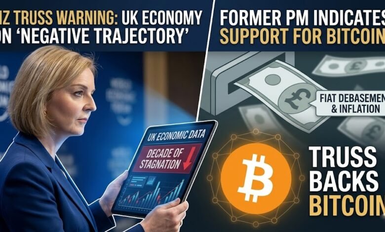 Liz Truss Backs Bitcoin Amid UK Economy’s 'Negative Trajectory'