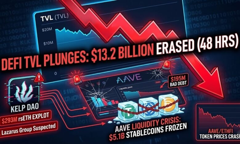 Kelp DAO Exploit Erases $13.2B in DeFi TVL in 48 Hours